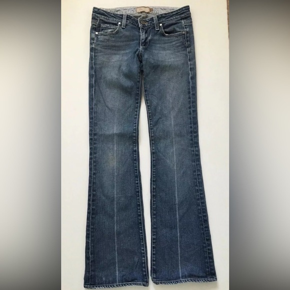 Paige Laurel Canyon Jeans Women’s Sz 27 Blue Low Rise Bootcut Medium Wash - Picture 7 of 9